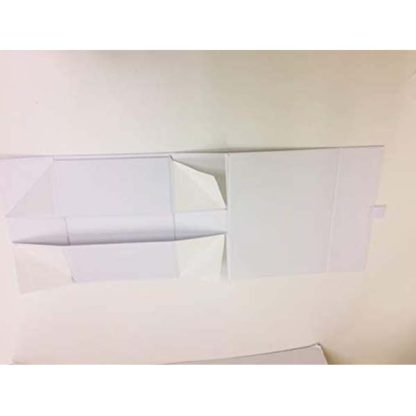 Aromabar White Magnetic Gift Box with Ribbon Tab Small Wedding Bridesmaid Bride Baby Keepsake Size 12 x 14 x 6.5cm - Image 4