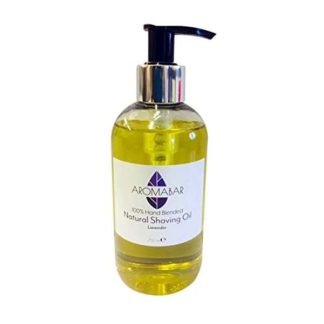 Natural Shaving Oil with Lavender Essential Oil 250ml Pre Shave Oil 100% Pure with Pump Dispenser or Use as a Post Shave Moisturiser