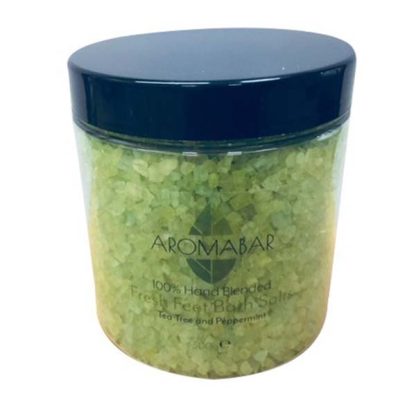 Spa Foot Pamper Kit Includes Foot Massage Oil, Fresh Feet Salts Soak, Dead Sea Scrub & Wooden Foot Brush Pumice - Image 4