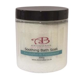 Epsom Salts Soothing Bath Soak 300g Eucalyptus & Peppermint Soothes Aches and Pains 100% Pure & Natural