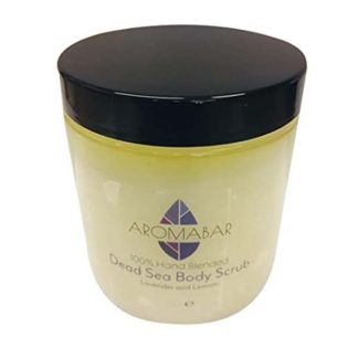 Lavender & Lemon Dead Sea Salt Hand & Body Scrub 400g 100% Natural Packed with Minerals and nutrients for Men or Women