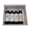Mini Massage Body Oil Gift Set (4 x 60ml) Lavender, Ylang Ylang, Tea Tree & Peppermint and Rose Geranium in Sweet Almond Ideal Birthday Gift Travel