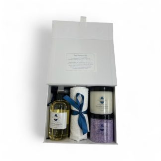from the stresses of everyday life. Each product included is carefully placed in a recyclable white magnetic gift box, adorned with natural shred, providing an elegant presentation that reflects the quality of the items within. The Spa Detox Pamper Gift Set features a selection of our most popular products, specifically chosen to provide a complete pampering experience. Within this luxurious set, you will find our revitalising body scrubs, hydrating oils, and aromatic bath products. Each item is formulated with high-quality ingredients, such as essential oils and natural extracts, to cleanse, refresh, and nourish the skin. This thoughtful combination ensures that the recipient feels rejuvenated and revitalised after use. Indulging in this gift set allows for a delightful sensory journey. Each product offers unique aromatic profiles that contribute to a harmonious atmosphere, transforming any space into a tranquil sanctuary. Whether it’s a relaxing bath, an invigorating massage, or a full-body treatment, this set is versatile enough to enhance a variety of self-care rituals. Ideal for birthdays, anniversaries, or simply as a thoughtful gesture to show you care, the Spa Detox Pamper Gift Set makes an excellent gift for anyone deserving a little indulgence. It’s perfect for self-care routines, allowing the user to enjoy a spa-like experience in the comfort of their home. Important Information: Please note that this gift set is not suitable for use during pregnancy or for individuals with high blood pressure, ensuring safety while enjoying these luxurious products. Elevate your gifting experience with Aromabar’s Spa Detox Gift Set. Allow someone special to immerse themselves in pure pampering, and experience the joy of giving with a gift that promotes relaxation and wellbeing. Make beautiful moments of self-care a reality, and let Aromabar help you and your loved ones unwind and rejuvenate.