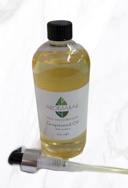 Grapeseed Oil 500ml Carrier Massage Oil with Pump Dispenser Vitis vinifera