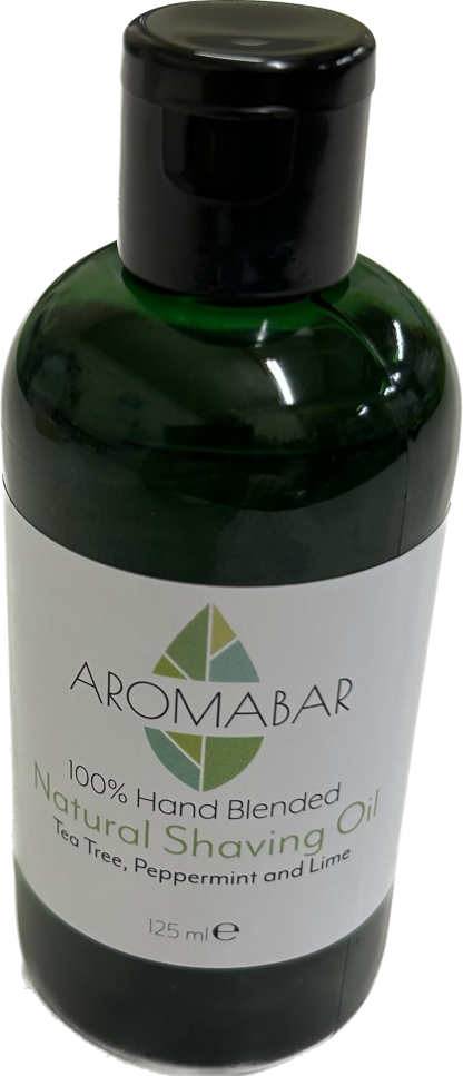 Natural Shaving Oil with Tea Tree Peppermint & Lime 125ml
