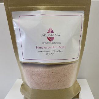 Himalayan bath salts infused with Rose Geranium&Ylang