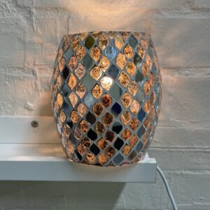 "Crackled Silver" Electric Wall Plug-In Wax Melt Burner