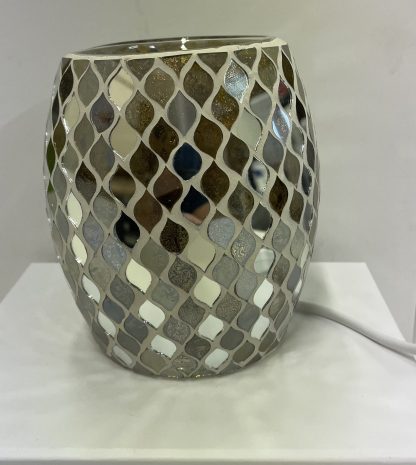 "Crackled Silver" Electric Wall Plug-In Wax Melt Burner - Image 3
