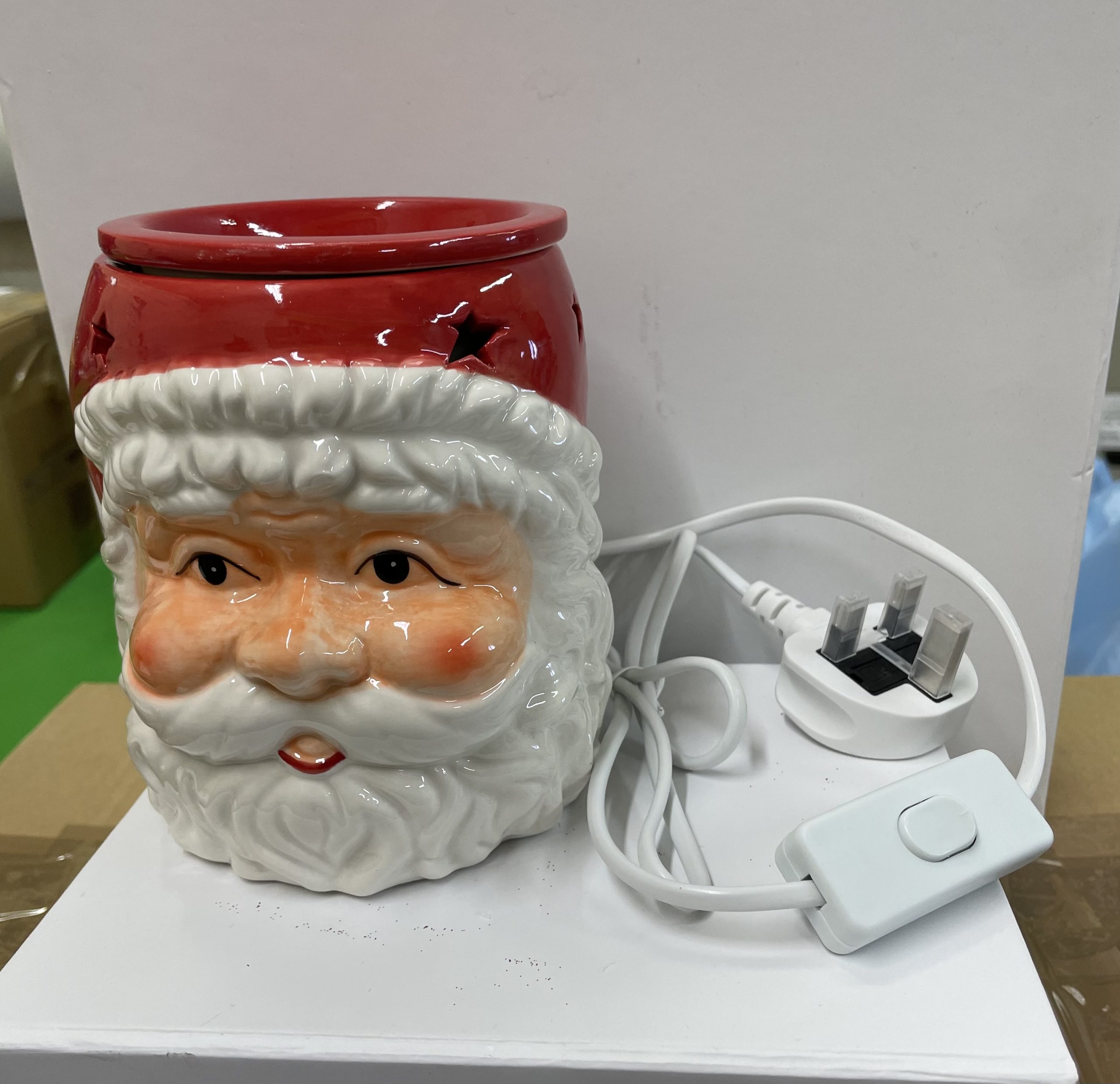 Father Christmas electric wall plug in wax melt burner